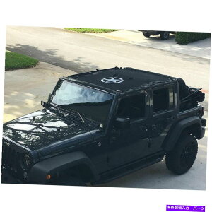 y tGNvXTVF[hbVrLjgbvJo[LbgW[vO[4hA2007-18 Full Eclipse SunShade Mesh Bikini Top Cover Kit For Jeep Wrangler 4-Door 2007-18