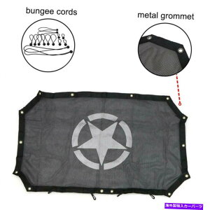 y \tggbvXJ[[tbVTVF[hW[vO[JK JKU 2/4hÂ߂̃lbgX^[ Soft Tops Car Roof Mesh Sunshade Net Star For Jeep Wrangler JK JKU 2/4 Door