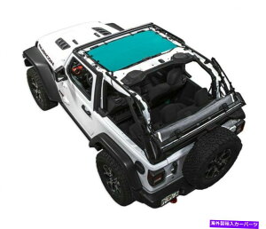 幌 SpiderWebshade Mesh Bikini Top-Teal、Jeep JL 2dr。 jlkini-2d-tel SpiderWebShade Mesh Bikini Top-Teal, for Jeep JL 2dr.; JLKINI-2D-TEL