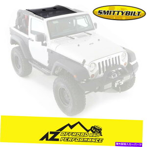 �y Smittybilt Cloak�g�����b�V���g�b�v07-18�W�[�v�����O���[JK 2�h�A95100�u���b�N Smittybilt Cloak Extended Mesh Top For 07-18 Jeep Wrangler JK 2 Door 95100 Black�y���s�A���i�z