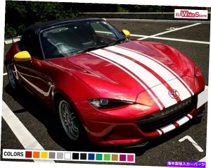 y fJ[XebJ[rj[}c_MX5~A^\tggbv~[xgp̃tXgCvLbg Decal Sticker Vinyl Full Stripe Kit for Mazda MX5 Miata Soft top mirrored vent