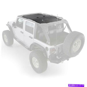 �y Smittybilt 95500�}���g�g�����b�V���g�b�v�t�B�b�g07-18�����O���[�iJK�j Smittybilt 95500 Cloak Extended Mesh Top Fits 07-18 Wrangler (JK)