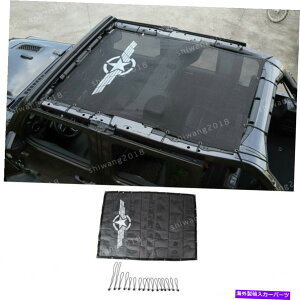 y W[vO[JL JLU 2018-2019̃bVUVTVF[h\tggbvJo[4hA Mesh UV Sun Shade Soft Top Cover For Jeep Wrangler JL JLU 2018-2019 4 Doors