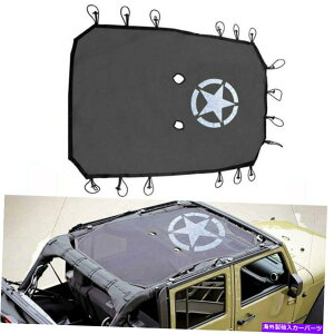 y t[tbVTVF[hW[vO[JK̂߂̃rLjgbvJo[2007-2018ubN Full Roof Mesh Sun Shade Bikini Top Cover For Jeep Wrangler JK 2007-2018 Black