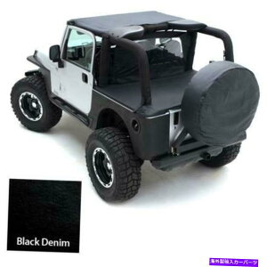 �y �W���\�t�g�g�b�v92-95�����O���[YJ�u���b�N�f�j���X�~�e�B�r���g Standard Soft Top 92-95 Wrangler YJ Black Denim Smittybilt�y���s�A���i�z