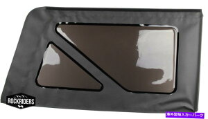 y 2007-2017W[vO[2hAqEʂ肦_炩gbvEBhEubN 2007-2017 Jeep Wrangler 2 Door Passenger Right Tinted Soft Top Windows Black