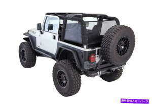 �y 07-17��Smittybilt Jeep Wrangler�iJK�j-2�h�A�}���g���b�V���T�C�h�����A95101 Smittybilt For 07-17 Jeep Wrangler (JK) - 2 Door Cloak Mesh Sides & Rear 95101