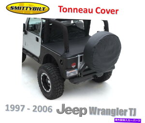 �y Smittybilt Tonneau�́A97-06 Jeep Wrangler TJ 761015�̃\�t�g�g�b�v�u���b�N�f�j�����J�o�[���Ă��܂� Smittybilt Tonneau Covers Soft Top Black Denim For 97-06 Jeep Wrangler TJ 761015�y���s�A���i�z