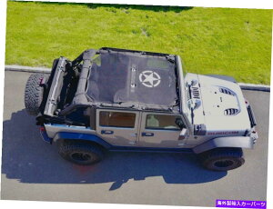 y TVF[hgbvJo[UVی샋[tbVANZT[W[vO[JK4DR Sunshade Top Cover UV Protection Roof Mesh Accessories For Jeep Wrangler JK 4dr