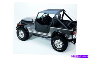 �y Bestop 52508-09�O���[�r�L�j�`���I�ȃX�^�C���t�@�u���b�N�t�@�u���b�N�\�t�g�g�b�v�����O���[CJ Bestop 52508-09 Gray Bikini Traditional Style Fabric Soft Top for Wrangler CJ