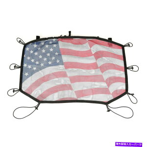 �y ���ȃ��b�W13579.14�t�����g�n�[�t�A�����J���t���b�O�\�t�g�g�b�v�W�[�v�����O���[JK Rugged Ridge 13579.14 Front Half American Flag Soft Top for Jeep Wrangler JK