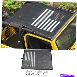 y rLjbVTVF[h\tggbvJo[97-06W[vO[TJUVی Bikini Mesh Sun Shade Soft Top Cover UV Protection For 97-06 Jeep Wrangler TJ