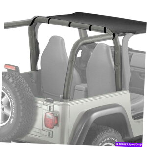 �y Jeep Wrangler 03-06 Bestop Header�r�L�j�T�t�@���X�^�C���u���b�N�_�C�������h�\�t�g�g�b�v For Jeep Wrangler 03-06 Bestop Header Bikini Safari Style Black Diamond Soft Top