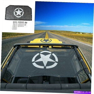 y TVF[hgbvJo[UVیX^[[tbVtBbg97+W[vO[TJ 2DR M Sun Shade Top Cover UV Protection Star Roof Mesh Fits 97+ Jeep Wrangler TJ 2dr M