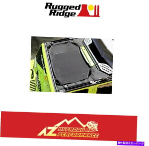 y ȃbWGNvXTVF[h - 07-18̃ubNbVW[vO[JK 13579.04 Rugged Ridge Eclipse Sun Shade - Black Mesh For 07-18 Jeep Wrangler JK 13579.04