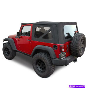 y W[vO[JK\tggbvA2010-18AvX|bVEBhEAubNcCLoX Jeep Wrangler JK Soft Top, 2010-18, Press Polish Windows, Black Twill Canvas