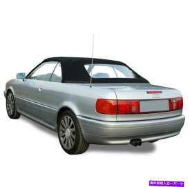 幌 アウディカブリオレ1992-2000コンバーチブルソフトトッププラスチックウィンドウブラックスティックファースト Audi Cabriolet 1992-2000 Convertible Soft Top With Plastic Window Black Stayfast