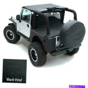 �y 87-91�����O���[YJ�r�j�[���u���b�N90801�̕W���\�t�g�g�b�v Standard Soft Top for 87-91 Wrangler YJ Vinyl Black 90801�y���s�A���i�z