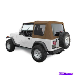 y 88-95̃W[v\tggbvO[YJ w/XpCXfj̐F̑ Jeep Soft Top for 88-95 Wrangler YJ w/Tinted Windows in Spice Denim