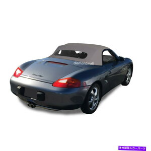 �y �|���V�F�{�N�X�^�[1997-02�R���o�[�`�u���\�t�g�g�b�v�Ɖ��M�K���X���D�F�̈ߗ� Porsche Boxster 1997-02 Convertible Soft Top & Heated Glass Window Gray Cloth