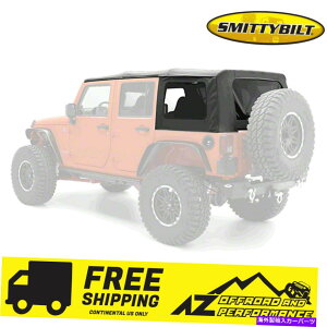 �y smittybilt�̌����\�t�g�g�b�v�u���b�N�_�C�������h�t�B�b�g07-09�W�[�v�����O���[JK 4�h�A Smittybilt Replacement Soft Top Black Diamond fits 07-09 Jeep Wrangler JK 4 Door�y���s�A���i�z