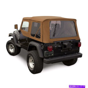 y W[vO[TJ\tggbvA97-02A㕔hAAFtAXpCX Jeep Wrangler TJ Soft Top, 97-02, Upper Doors, Tinted Windows, Spice