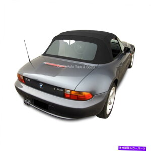 y BMW Z3 1996-02Ro[`u\tggbvw/vX`bNATwillfast IIzA BMW Z3 1996-02 Convertible Soft Top w/ Plastic Window, Twillfast II Cloth, Black