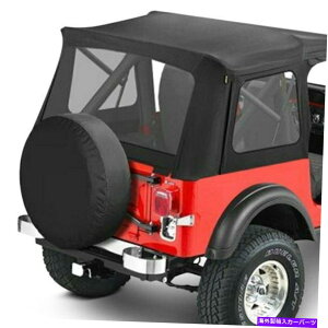 y W[vO[88-95X[p[gbvubNfjS\tggbv For Jeep Wrangler 88-95 Supertop Black Denim Complete Replacement Soft Top