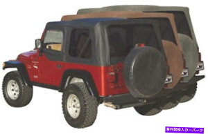 �y �����p�[�W�t�@�N�g���[�̌����\�t�g�g�b�v�t�B�b�g97-06�W�[�v�����O���[TJ�J�[�L�_�C�������h Rampage Factory Replacement Soft Top fits 97-06 Jeep Wrangler TJ Khaki Diamond�y���s�A���i�z
