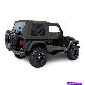 幌 ジープラングラーTJトップ、03-06、色付き窓、上部ドア、カーキダイヤモンド Jeep Wrangler TJ Top, 03-06, Tinted Windows, Upper Doors, Khaki Diamond