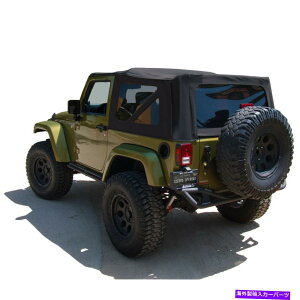 �y �W�[�v�����O���[JK�\�t�g�g�b�v�A2010-18�A�F�t�����A������ Jeep Wrangler JK Soft Top, 2010-18, Tinted Windows, Black Sailcloth�y���s�A���i�z