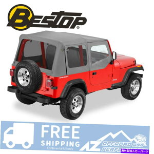 �y Bestop��88-95 Jeep Wrangler YJ�̏㔼���̃h�A�X�L���̒��F�`���R�[�����������܂� Bestop Replace A Top Half Door Skins Tinted Charcoal For 88-95 Jeep Wrangler YJ�y���s�A���i�z