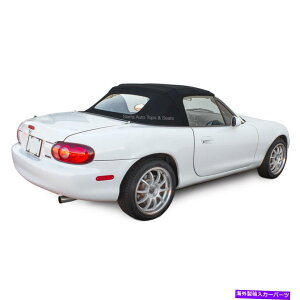 �y Miata�R���o�[�`�u���g�b�v�g�b�v�����s�[�X�ƍ��̃X�e�C�t�@�[�X�g�N���X�̃K���X���� Miata Convertible Top One-Piece with Glass Window in Black Stayfast Cloth�y���s�A���i�z
