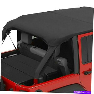 �y Jeep Wrangler 07-09 Bestop�w�b�_�[�r�L�j�T�t�@���X�^�C���u���b�N�_�C�������h�\�t�g�g�b�v For Jeep Wrangler 07-09 Bestop Header Bikini Safari Style Black Diamond Soft Top�y���s�A���i�z