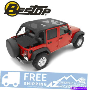 �y 10-18��Bestop Bikini Safari�o�[�W���� Bestop Bikini Safari Version For 10-18 Jeep Wrangler Unlimited JK Mesh 52594-11