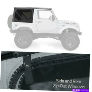 �y 86-94�̃\�t�g�g�b�v�X�Y�L�T�����COEM����w/�W�b�v�A�E�g�E�B���h�E�u���b�N98515 Soft Top for 86-94 Suzuki Samurai OEM Replacement W/Zip Out Windows Black 98515