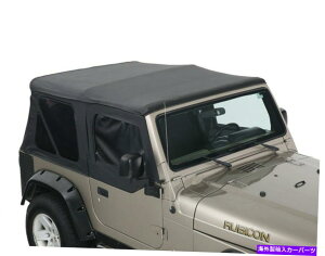 y LO4WD 14010235_炩gbv97-06O[TJubNp̐Ft King 4WD 14010235 Soft Top With Tinted Windows For 97-06 Wrangler TJ Black