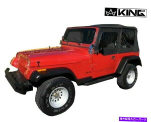 y LO4WD 14011235 87-95O[YJ̃\tggbvF̑ King 4WD 14011235 Soft Top Tinted Windows For 87-95 Wrangler YJ