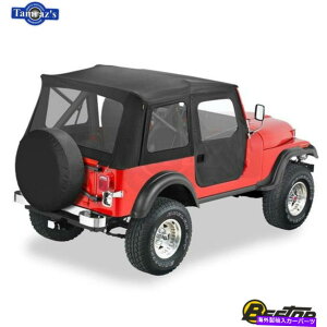 y 1976-1983W[vCJ5iubNfjj̃X[p[gbvNVbN\tggbv Supertop Classic Replacement Soft Top for 1976-1983 Jeep CJ5 (Black Denim)