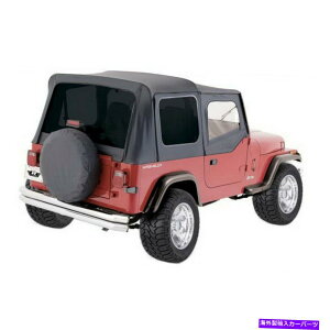 �y �����p�[�W99435 88-95�����O���[YJ�̃u���b�N�_�C�������h�����\�t�g�g�b�v�̃Z�b�g Rampage 99435 Set of Black Diamond Replacement Soft Top for 88-95 Wrangler YJ�y���s�A���i�z
