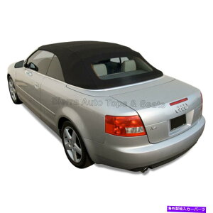 �y Audi A4 2003-09�R���o�[�`�u���\�t�g�g�b�v�A�K���X���ATwillfast RPC Cloth�ABlack Audi A4 2003-09 Convertible Soft Top, w/Glass Window, Twillfast RPC Cloth, Black�y���s�A���i�z
