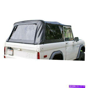 y p[W98401ubNNbṼZbg66-77uR̊Sȃgbv/t[/n[hEFA Rampage 98401 Set of Black Crush Complete Top/Frame/Hardware for 66-77 Bronco