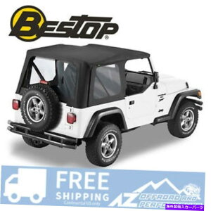 �y Bestop Sailcloth 97-02�W�[�v�����O���[TJ�̃g�b�v�N���A�u���b�N�N���b�V�������� Bestop Sailcloth Replace A Top Clear Black Crush For 97-02 Jeep Wrangler TJ�y���s�A���i�z