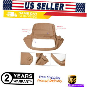 �y BMW Z3 E36 1996-2002 25-656165�p�̃^���R���o�[�`�u���\�t�g�g�b�vw/�v���X�`�b�N�� Tan Convertible Soft Top w/ Plastic Window for BMW Z3 E36 1996-2002 25-656165