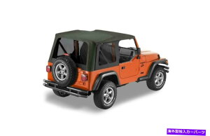 �y Bestop 79141-35����-a-top�u���b�N�Z�C���N���X�\�t�g�g�b�v03-06�W�[�v�����O���[ Bestop 79141-35 Replace-a-Top Black Sailcloth Soft Top for 03-06 Jeep Wrangler�y���s�A���i�z