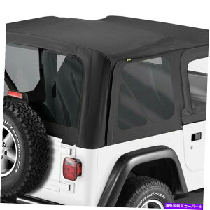 �y Jeep Wrangler 97-02 Bestop 79139-01���� - �g�b�v�u���b�N�Z�C���N���X�\�t�g�g�b�v For Jeep Wrangler 97-02 Bestop 79139-01 Replace-a-Top Black Sailcloth Soft Top�y���s�A���i�z