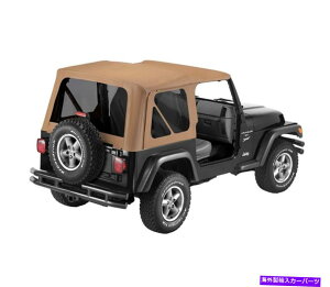 �y Bestop PN 51180-37�X�p�C�X�̏_�炩���g�b�v��u��������W�[�v�����O���[TJ 97-02 Bestop PN 51180-37 Replace-A-Top Soft Top in Spice Fits Jeep Wrangler TJ 97-02�y���s�A���i�z