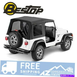 �y 97-02�W�[�v�����O���[TJ�̃g�b�v�`���g�E�B���h�E�u���b�N�f�j������������Bestop Bestop Replace A Top Tint Windows Black Denim For 97-02 Jeep Wrangler TJ�y���s�A���i�z