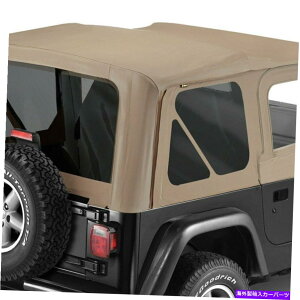 y Jeep Wrangler 1997-2002 Bestop 51124-33 - a-top_[N^\tggbv For Jeep Wrangler 1997-2002 Bestop 51124-33 Replace-a-Top Dark Tan Soft Top