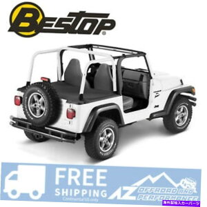 y '03 -'06W[vO[TJubN_Chn[hgbvBestop_X^[fbLJo[ Bestop Duster Deck Cover For '03-'06 Jeep Wrangler TJ Black Diamond Hard Top